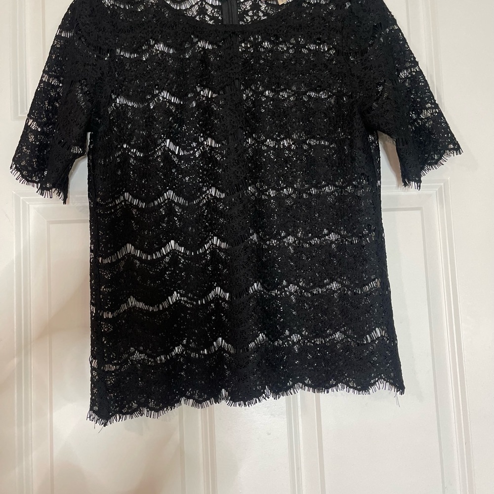 Elegant Black Lace Top